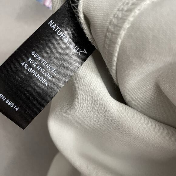 Stella Caracasi Lounge Dress Pants Birch Pull On Career Stretch Womens Large - Picture 12 of 12